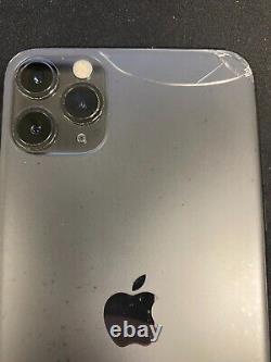 Apple iPhone 11 Pro Max 64GB Space Grey (Unlocked) Cracked LCD & Back, No Face ID
