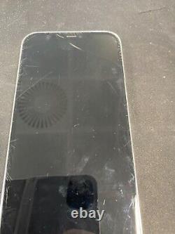 Apple iPhone 12 Pro Max- 128GB Silver LCD & Back Glass Cracked. Lines on LCD