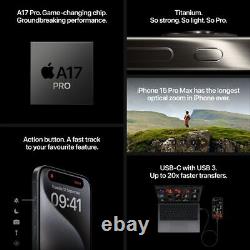 Apple iPhone 15 Pro iPhone 15 Pro Mobile Phone 128 GB In Black Titanium