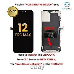 For iPhone 12 Pro Max LCD Display Touch Screen Digitizer Replacement No Move IC