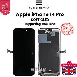 For iPhone 14 Pro Soft OLED LCD Display Touch Supporting True tone Premium