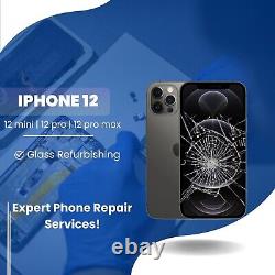 IPhone 12 13 14 15 Cracked LCD Display Screen Repair Top Glass Replacement