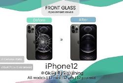 IPhone 12 13 14 15 Cracked LCD Display Screen Repair Top Glass Replacement