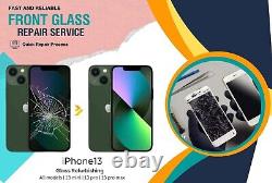 IPhone 12 13 14 15 Cracked LCD Display Screen Repair Top Glass Replacement