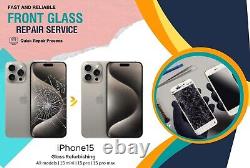 IPhone 12 13 14 15 Cracked LCD Display Screen Repair Top Glass Replacement