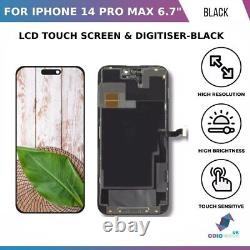 Incell LCD For iPhone 14 Pro Max 6.7 Black With Back Plate Display Screen