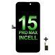 Jk Incell Lcd For Iphone 15 Pro Max 6.7 Black With Back Plate Display Screen