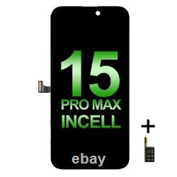 JK Incell LCD For iPhone 15 Pro Max 6.7 Black With Back Plate Display Screen