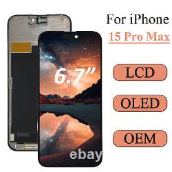 New LCD Display For iPhone 15 Pro Max OLED Screen Replacement Touch Assemby 6.7